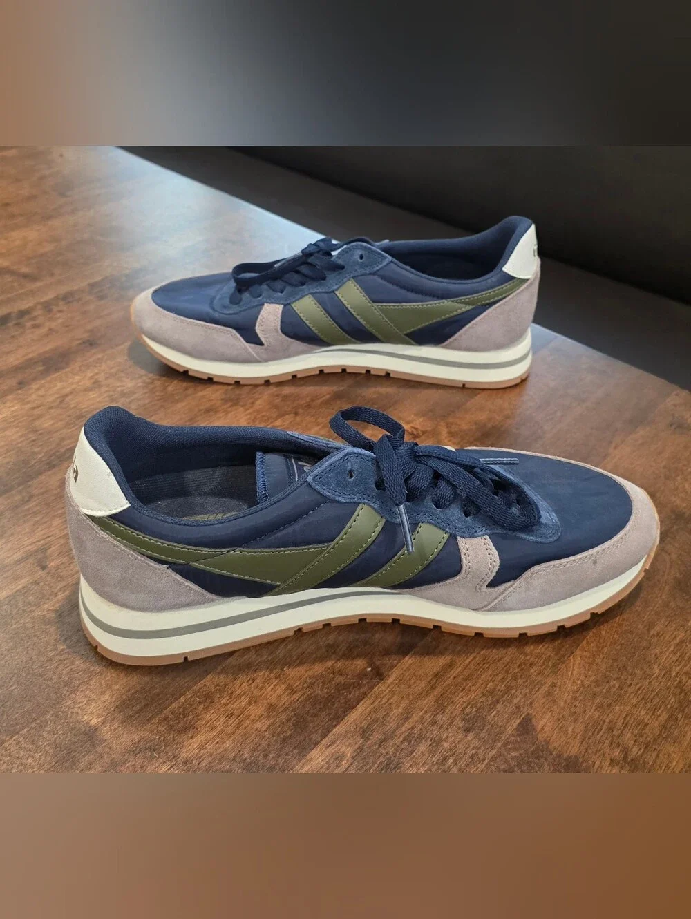 Gola Men's Daytona Chute Trainers Navy Olive Size 10